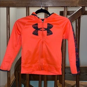 Kids Under Armor zip up hoodie size 7